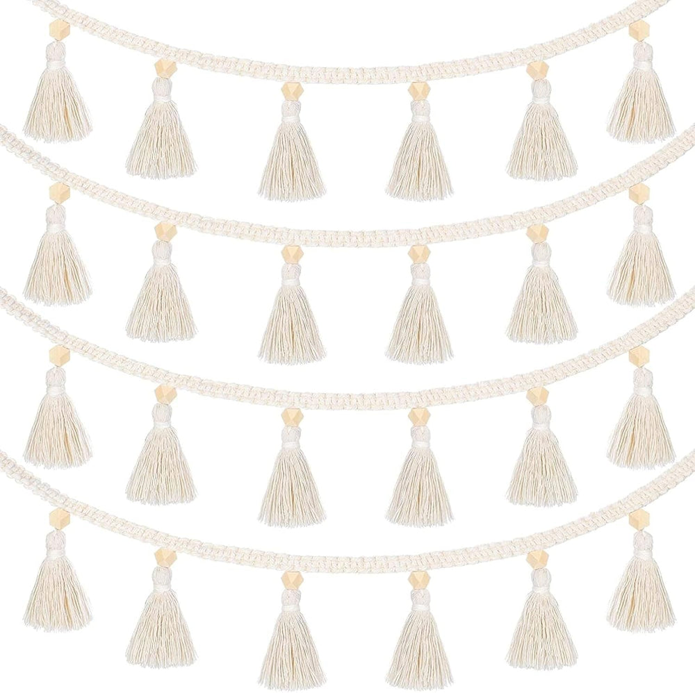 Pièces de tapisserie franges guirlande bannière tissus en coton Accueil - Accessoires et Décorations Naty Shop Default Title