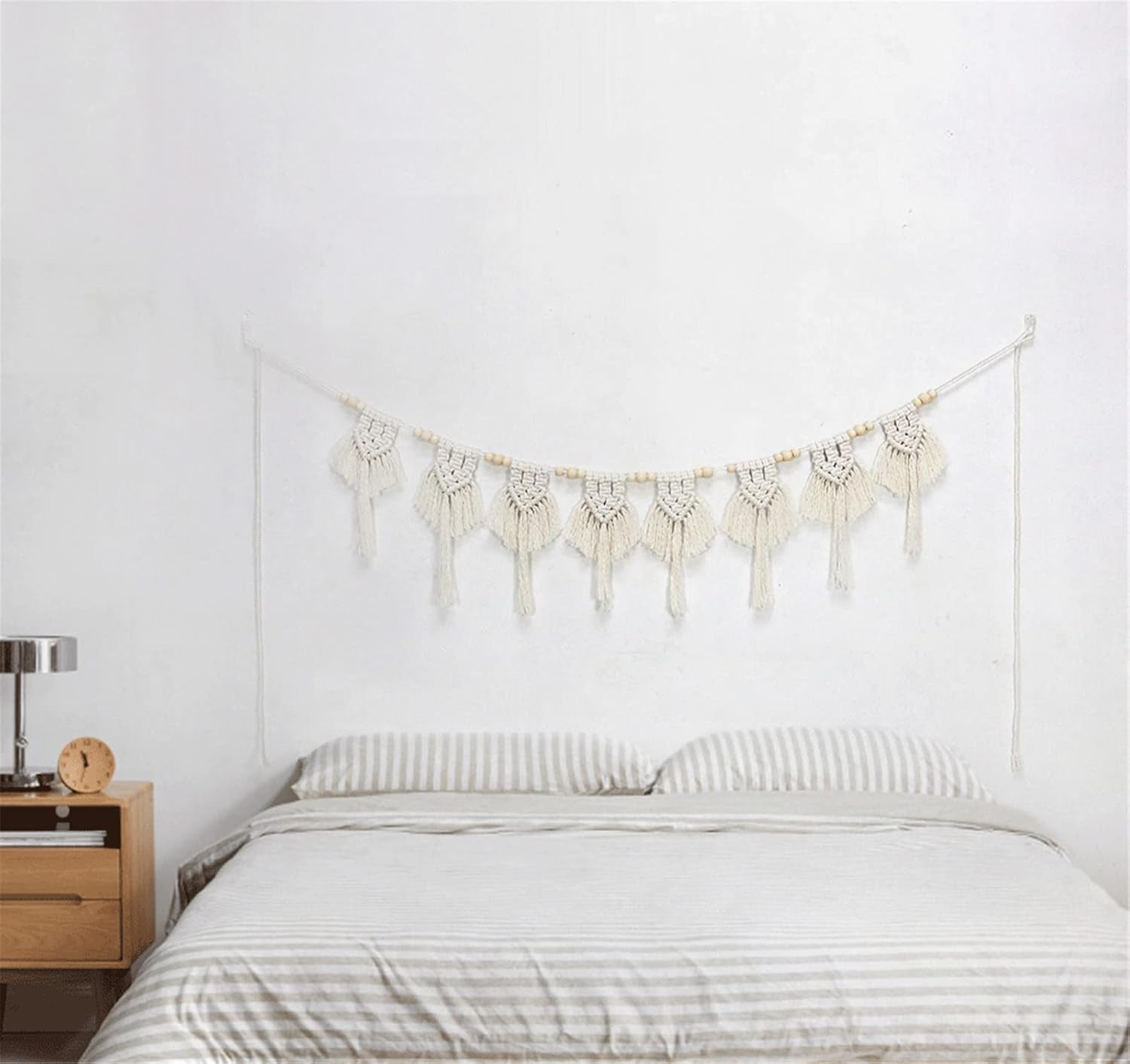 Tapisserie coton pompons tissé bannière plate Accueil - Accessoires et Décoration Naty Shop