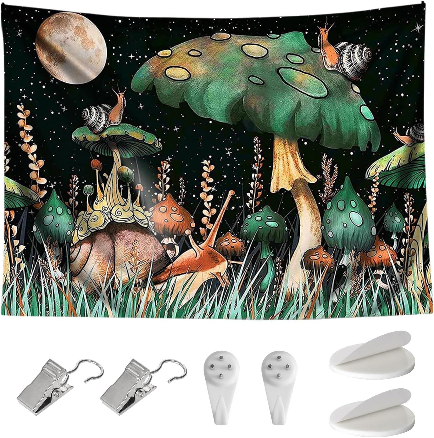 Tapisserie champignons de la jungle suspendus escargots de la forêt Accueil - Accessoires et Décorations Naty Shop