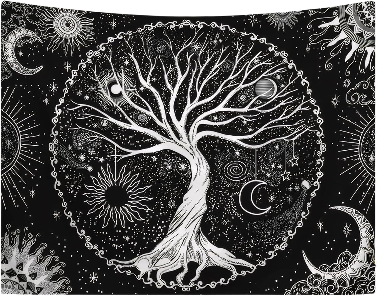 Tapisserie arbre de vie soleil lune Accueil - Accessoires et Décorations Naty Shop Default Title