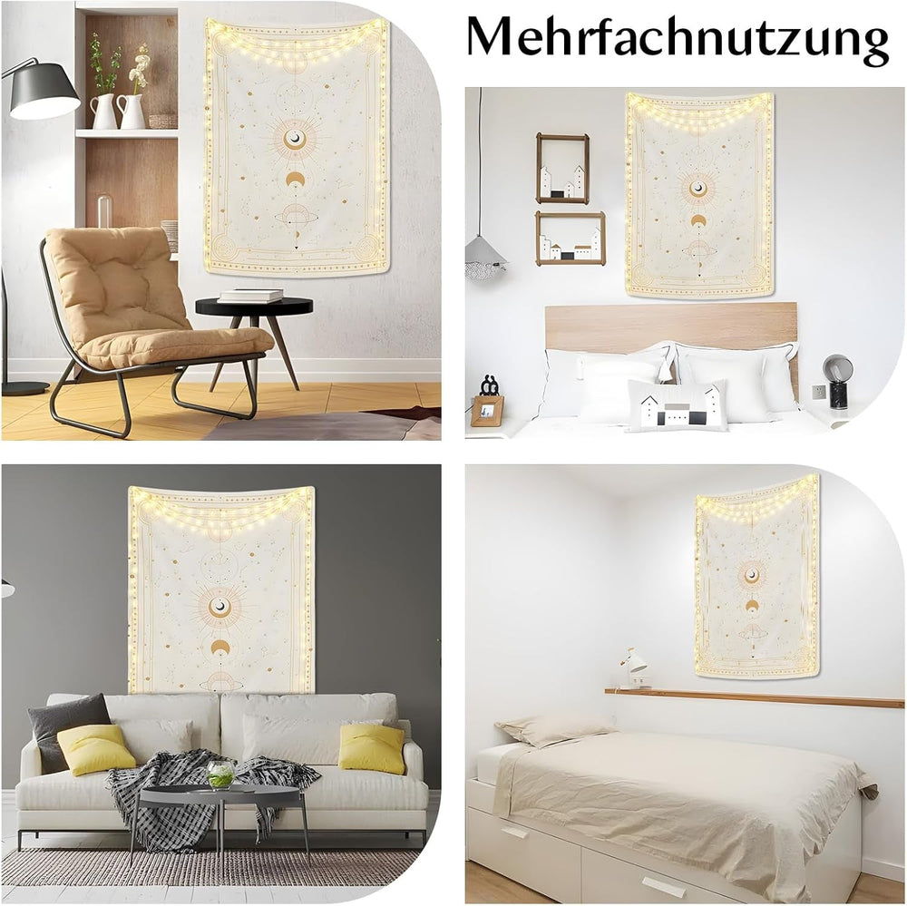 Tapisserie phases de lune mystère constellation Accueil - Accessoires et Décorations Naty Shop