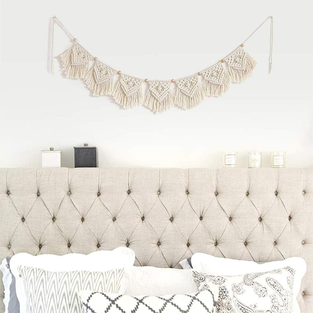 Tapisserie franges guirlande bannière coton tissus mariage Accueil - Accessoires et Décorations Naty Shop