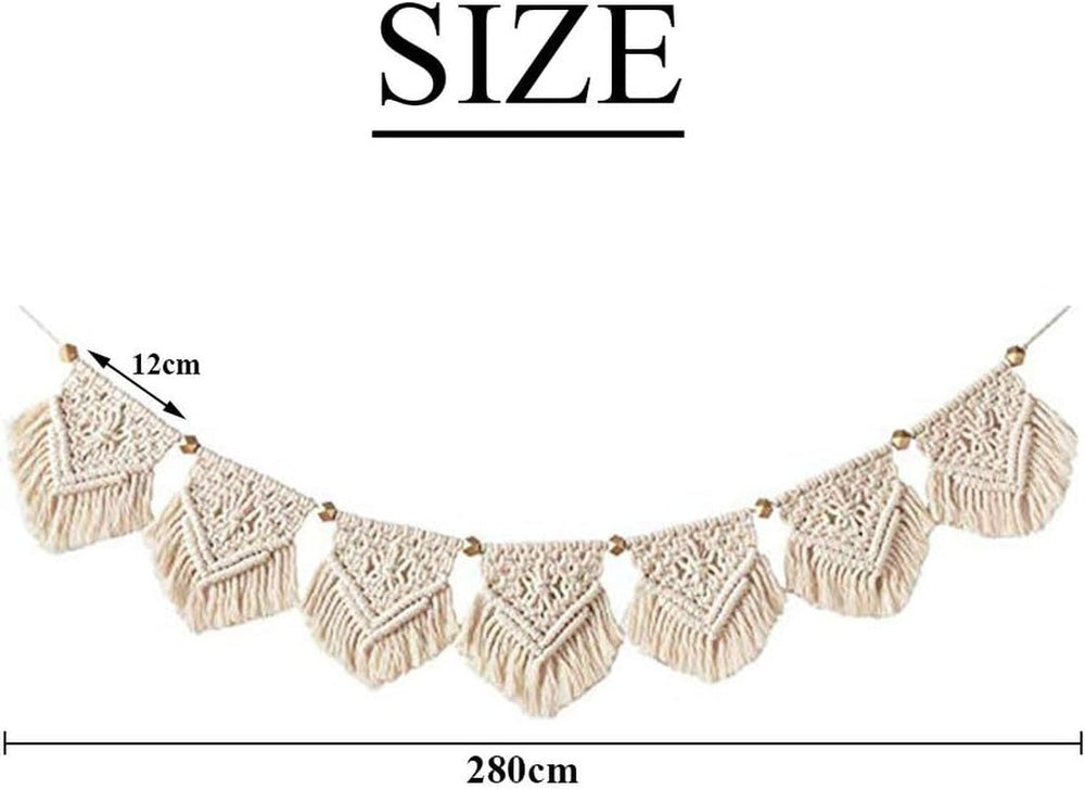 Tapisserie franges guirlande bannière coton tissus mariage Accueil - Accessoires et Décorations Naty Shop