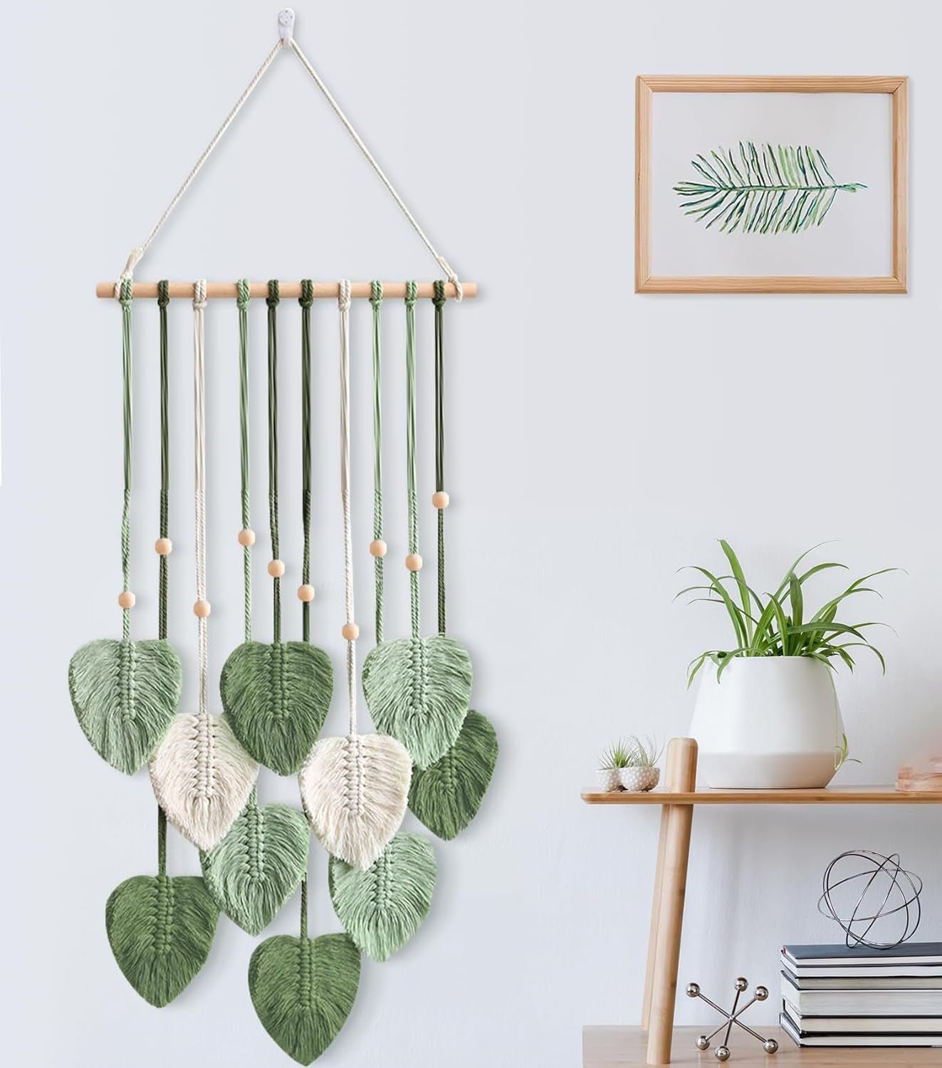 Crochet tapisserie feuilles fait main Accueil - Accessoires et Décorations Naty Shop