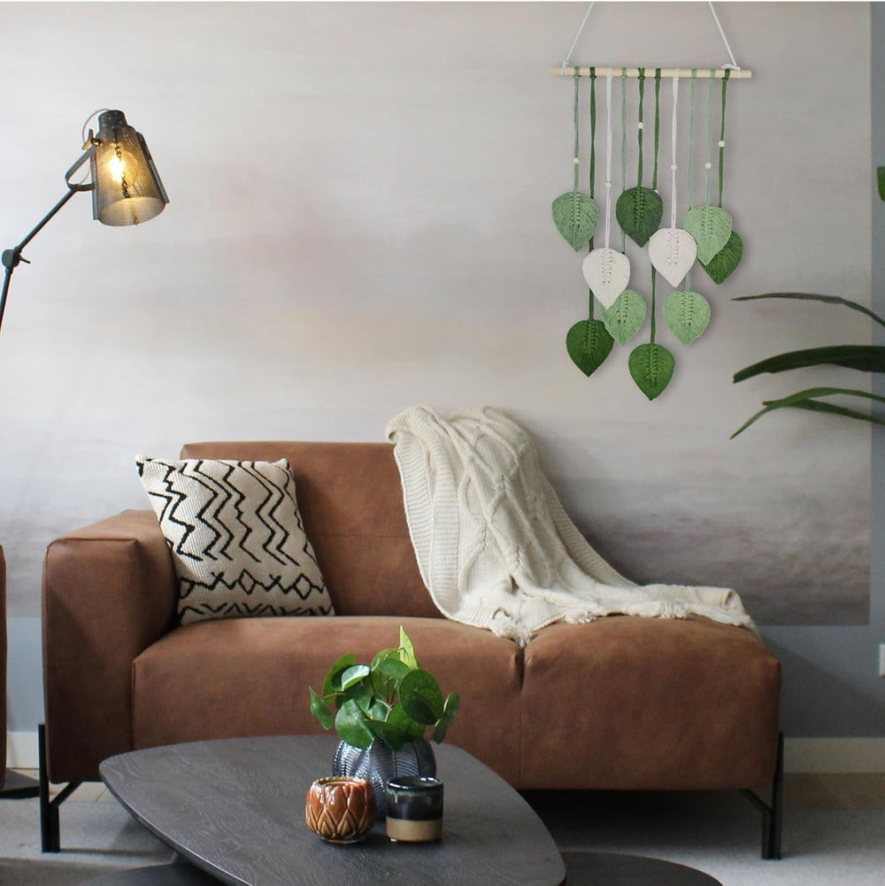 Crochet tapisserie feuilles fait main Accueil - Accessoires et Décorations Naty Shop