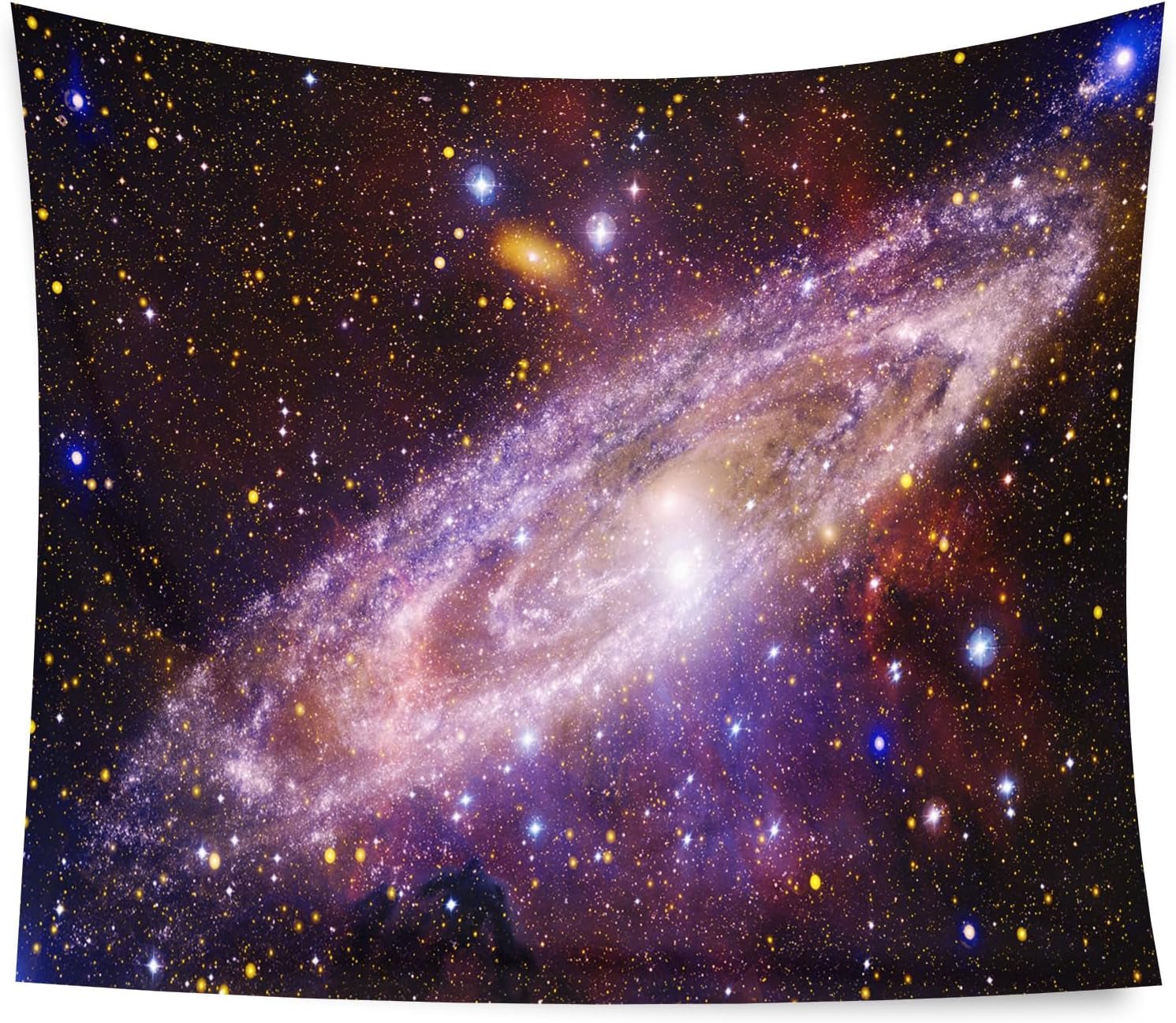 Tapisserie galaxie fluorescente ciel étoilé lumière noire Accueil - Accessoires et Décorations Naty Shop