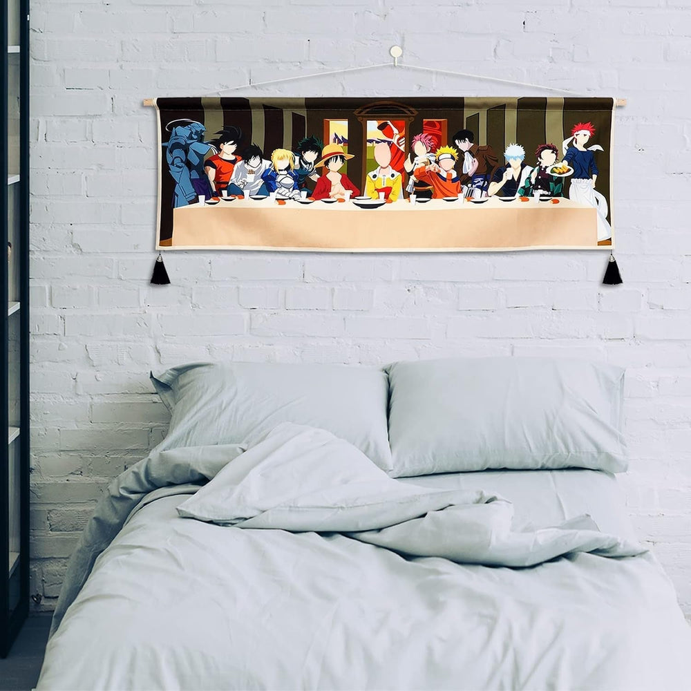 Tapisserie suspendue toile art mural peinture personnages d'anime Maison - Accessoires et décorations Naty Shop