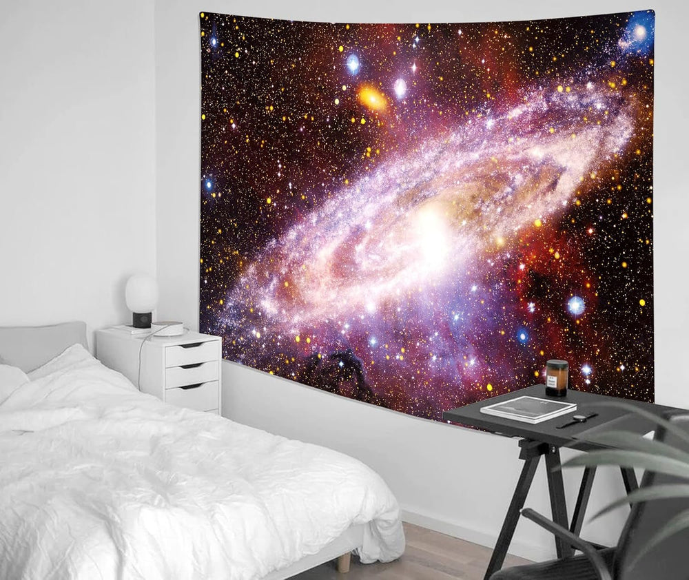 Holavida tapisserie fluorescente galaxie ciel étoilé esthétique abstraite Maison - Accessoires et Décorations Naty Shop