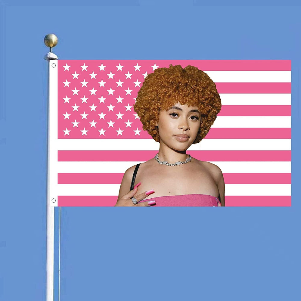 Tapisserie ice rapper spice flag intérieur extérieur rose Maison - Accessoires et Décorations Naty Shop