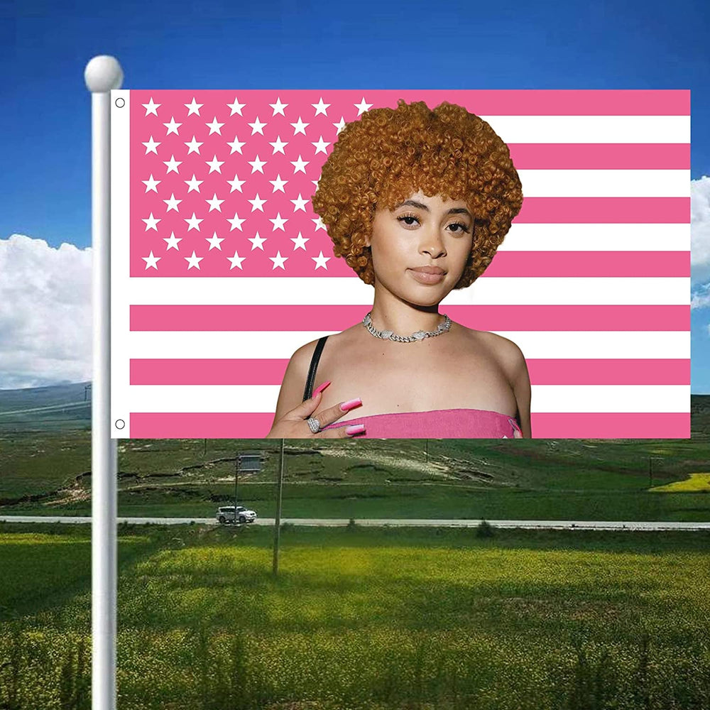 Tapisserie ice rapper spice flag intérieur extérieur rose Maison - Accessoires et Décorations Naty Shop