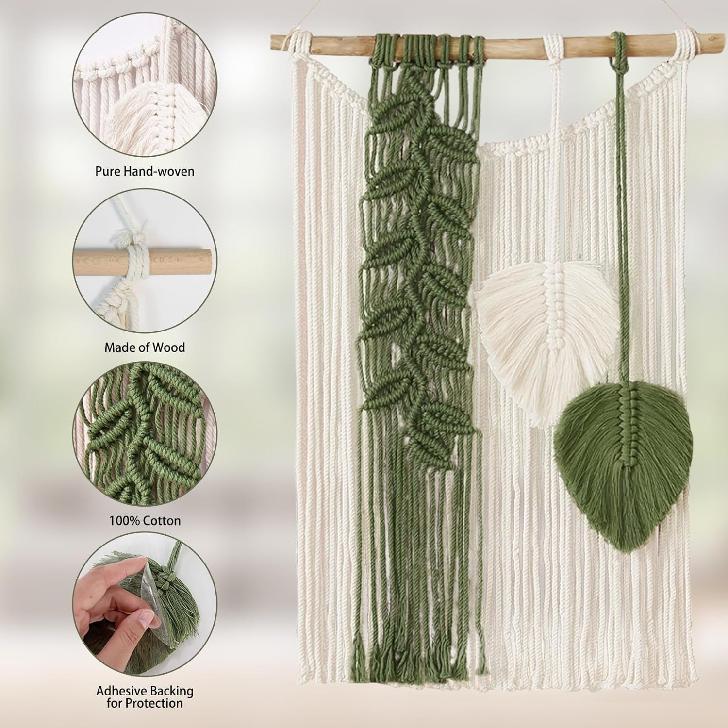 Tapisserie ihonyi tissée à la main tapisserie à franges sic Accueil - Accessoires et Décorations Naty Shop