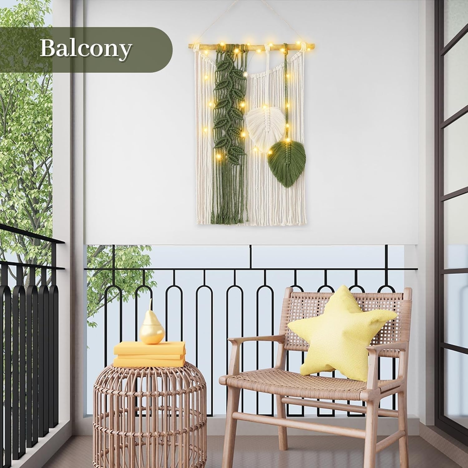 Tapisserie ihonyi tissée à la main tapisserie à franges sic Accueil - Accessoires et Décorations Naty Shop