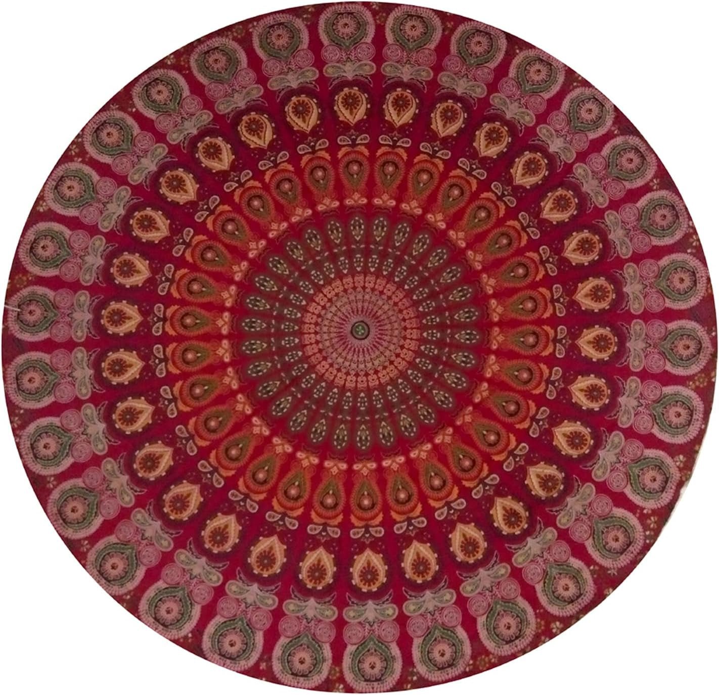 Tapisserie Inde serviette de plage ronde mandala hippie grande Maison Indienne - Accessoires et Décorations Naty Shop Default Title