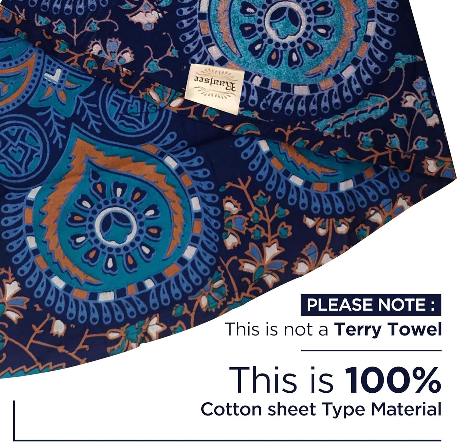 Serviette de plage tapisserie Inde ronde mandala hippie grande Maison Indienne - Accessoires et Décorations Naty Shop