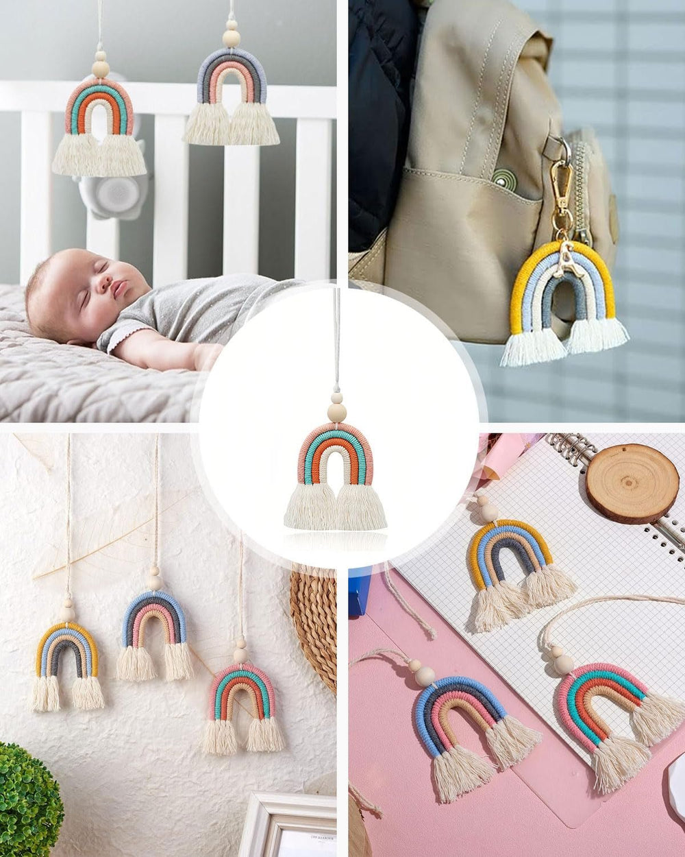 Tapisserie kgduyc pièce tissée main arc-en-ciel14 chambre d'enfant arc-en-ciel Maison - Accessoires et Décorations Naty Shop