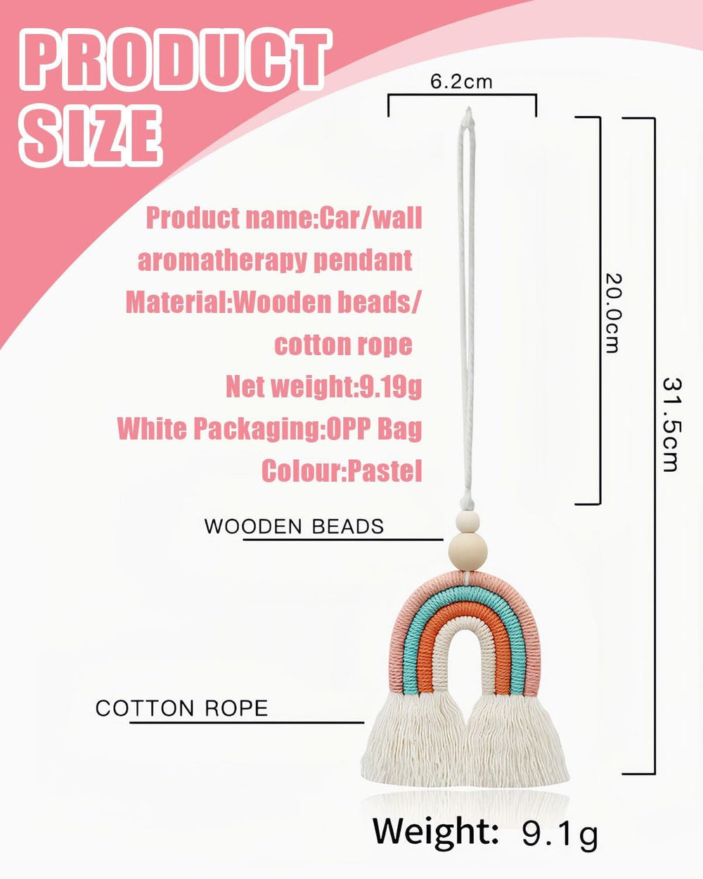 Tapisserie kgduyc pièce tissée main arc-en-ciel14 chambre d'enfant arc-en-ciel Maison - Accessoires et Décorations Naty Shop