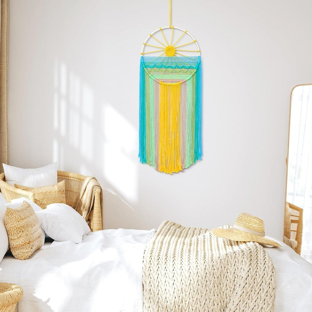 Tapisserie lomohoo dreamcatcher tapisserie motif soleil chambre arc-en-ciel Maison - Accessoires et Décorations Naty Shop