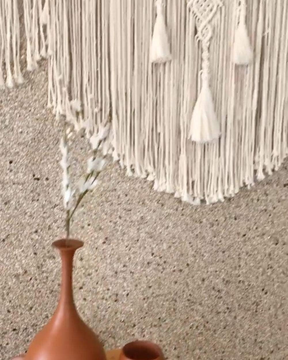 Grande tapisserie bohème au dessus de la tête de lit arte Casa - Accessoires et Décorations Naty Shop