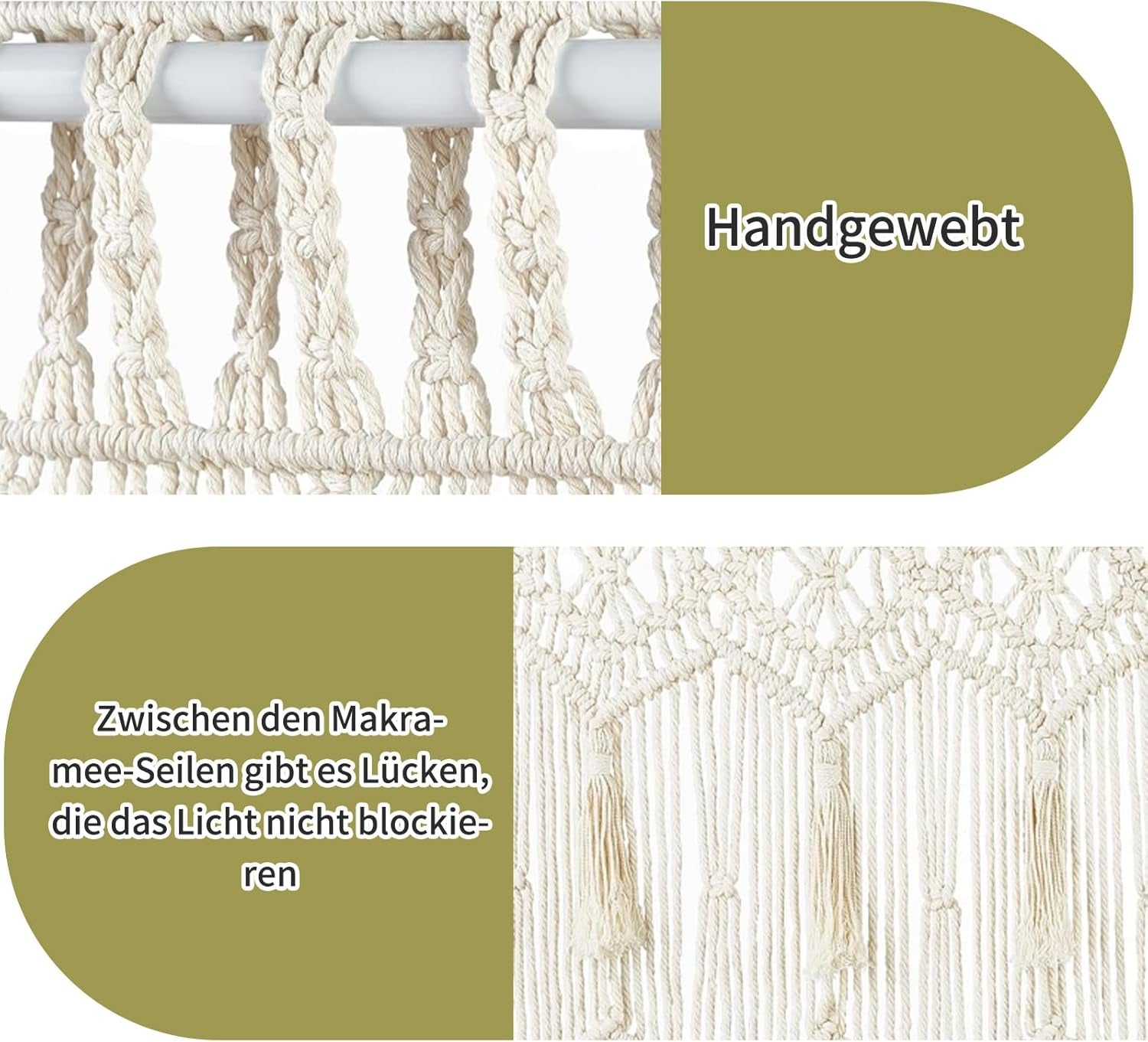 Tapisserie, rideau de porte, tapisserie tissée, séparateur de pièce, Maison - Accessoires et Décorations Naty Shop