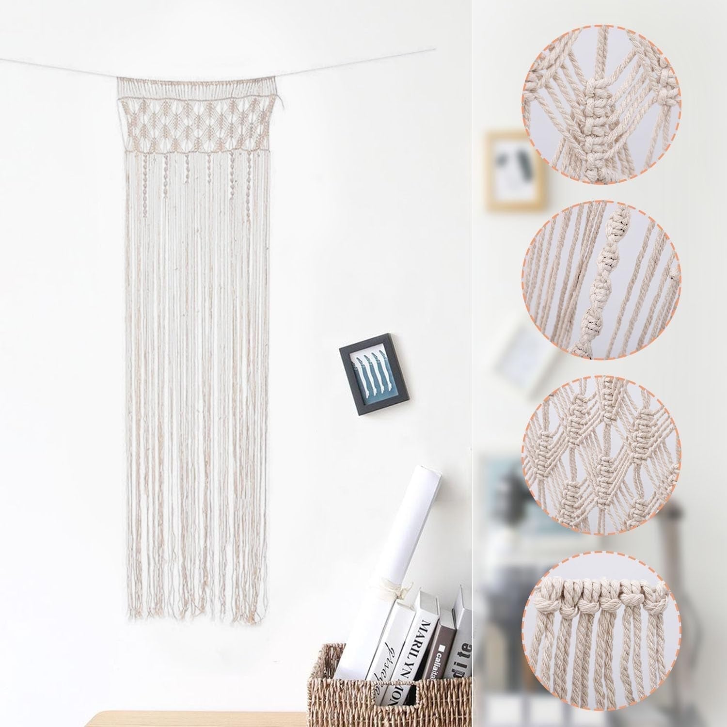 Tapisserie, rideau de porte, tapisserie tissée, séparateur de pièce, Maison - Accessoires et Décorations Naty Shop