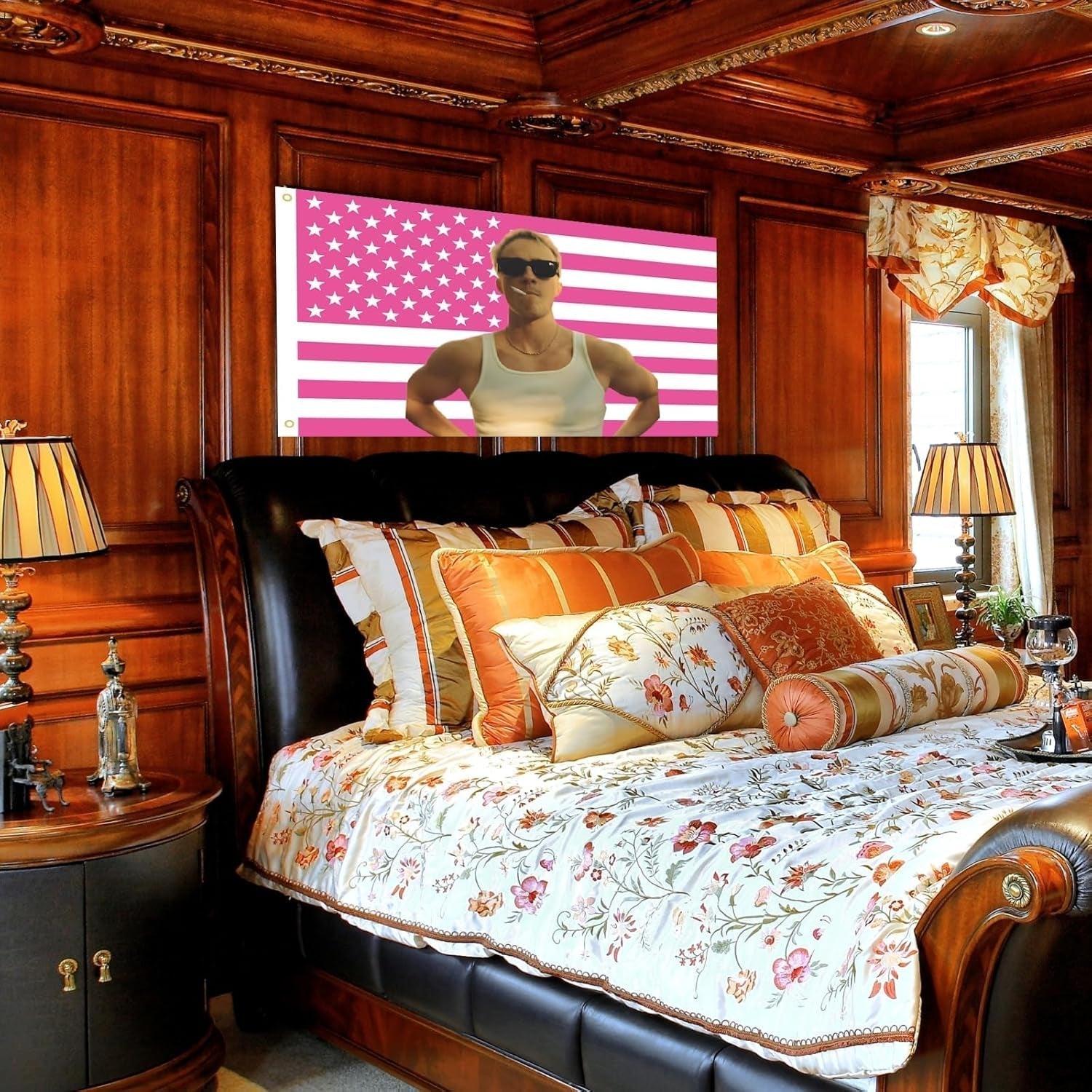 Tapisserie étagères Cameron drapeau américain intérieur extérieur Maison - Accessoires et Décorations Naty Shop