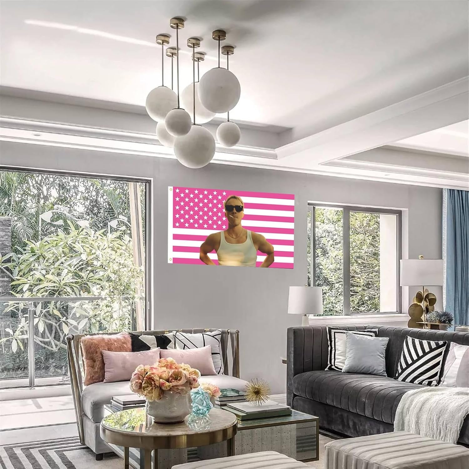 Tapisserie étagères Cameron drapeau américain intérieur extérieur Maison - Accessoires et Décorations Naty Shop