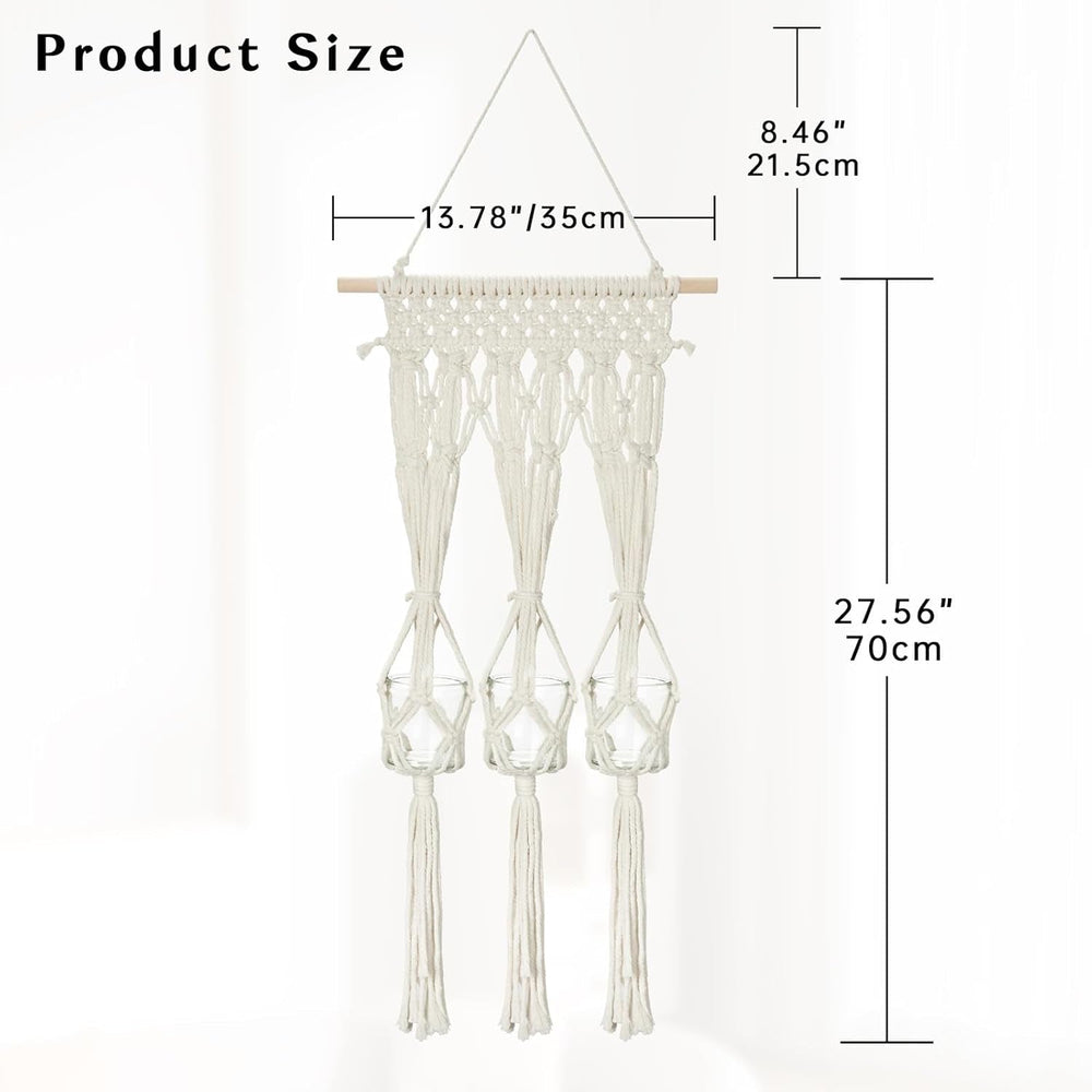 Bougeoirs en verre étagère tapisserie made Casa - Accessoires et Décorations Naty Shop