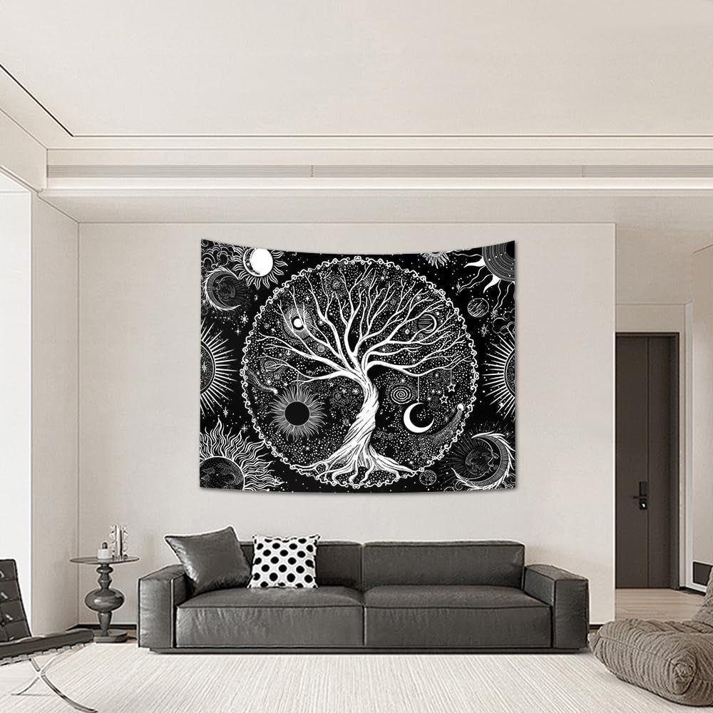Tapisserie sequpr arbre vie soleil lune Accueil - Accessoires et Décorations Naty Shop