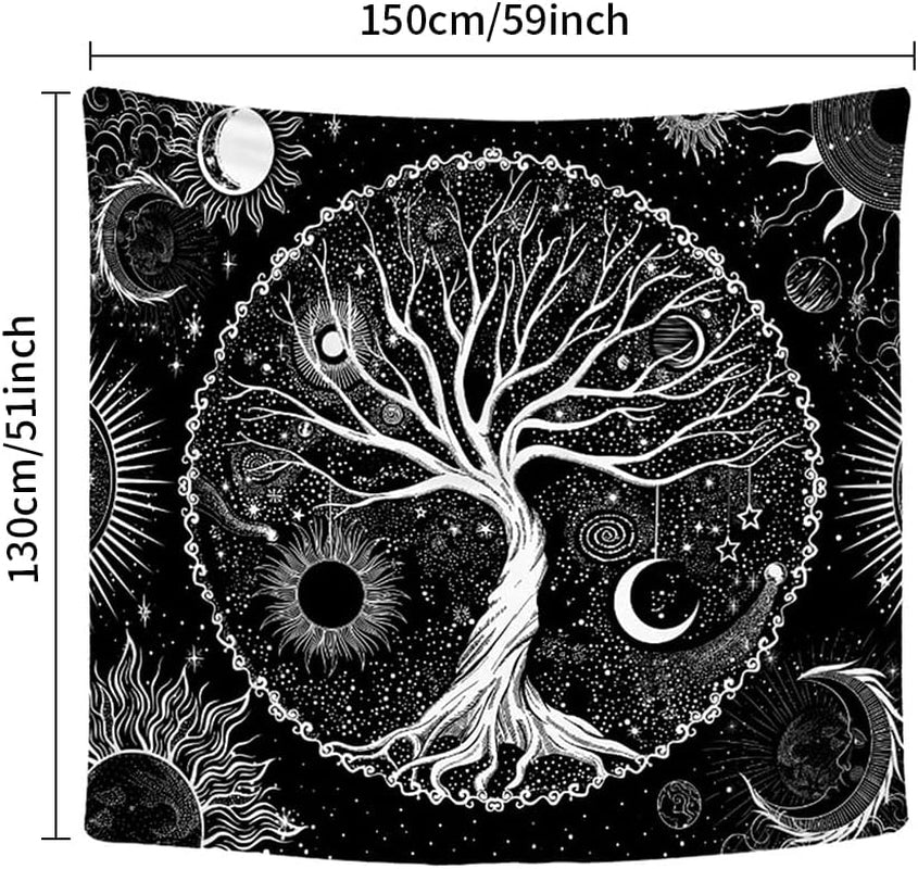Tapisserie sequpr arbre vie soleil lune Accueil - Accessoires et Décorations Naty Shop