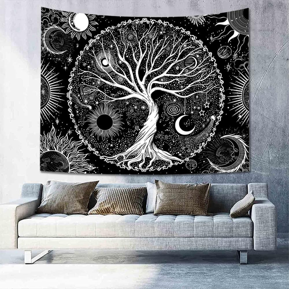 Tapisserie sequpr arbre vie soleil lune Accueil - Accessoires et Décorations Naty Shop