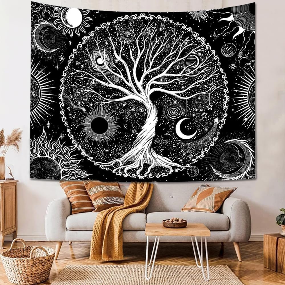 Tapisserie sequpr arbre vie soleil lune Accueil - Accessoires et Décorations Naty Shop