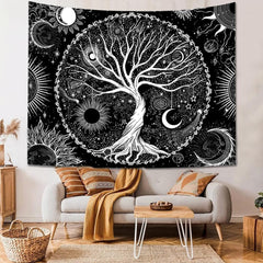 Tapisserie sequpr arbre vie soleil lune Accueil - Accessoires et Décorations Naty Shop