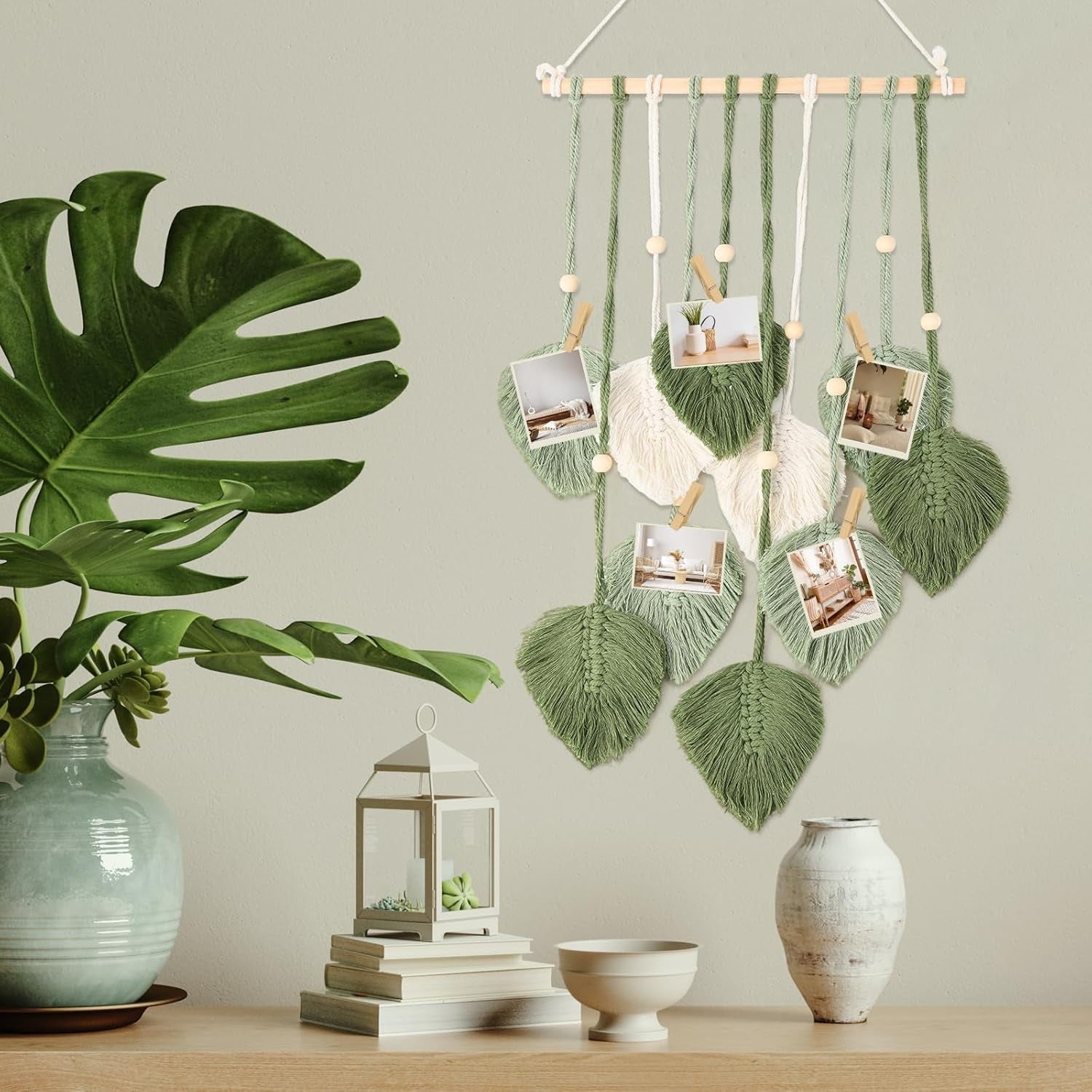 Décoration de fenêtre style tapisserie 40cm vert Accueil - Accessoires et Décorations Naty Shop