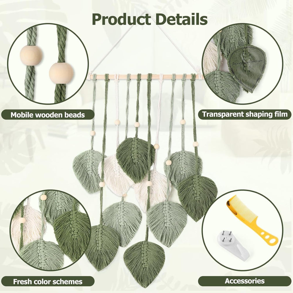 Décoration de fenêtre style tapisserie 40cm vert Accueil - Accessoires et Décorations Naty Shop