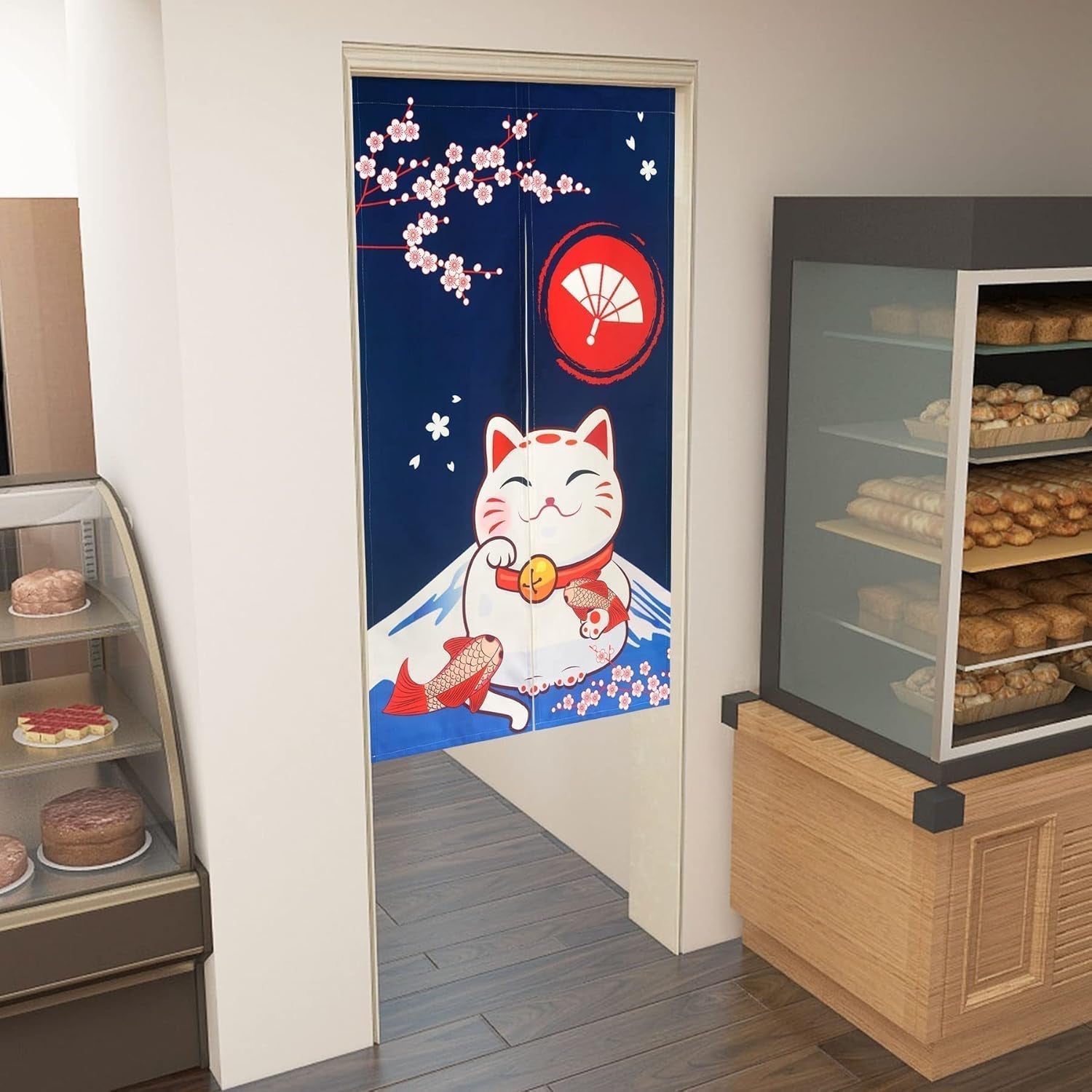 Tapisserie de style japonais rideaux longs noren en lin épais Maison - Accessoires et Décoration Naty Shop