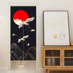 Tapisserie de style japonais rideaux longs noren en lin épais Maison - Accessoires et Décoration Naty Shop