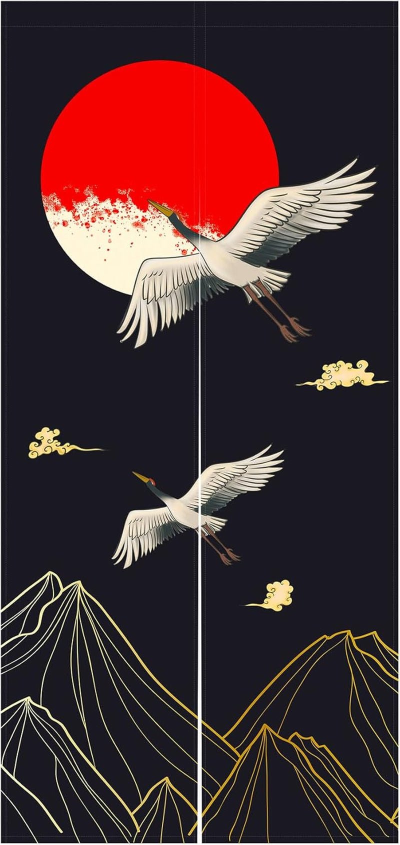 Tapisserie de style japonais en lin épais rideaux longs noren Accueil - Accessoires et Décorations Naty Shop Default Title