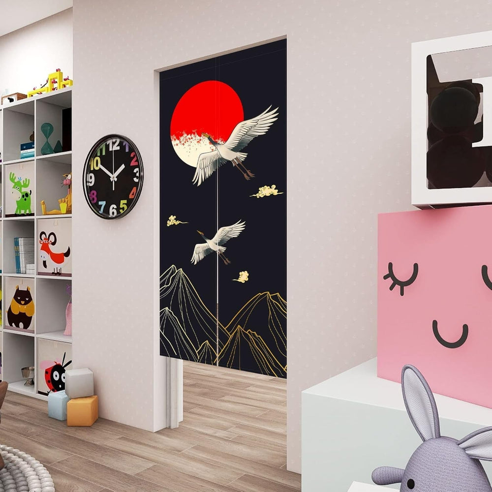 Tapisserie de style japonais rideaux longs noren en lin épais Maison - Accessoires et Décoration Naty Shop