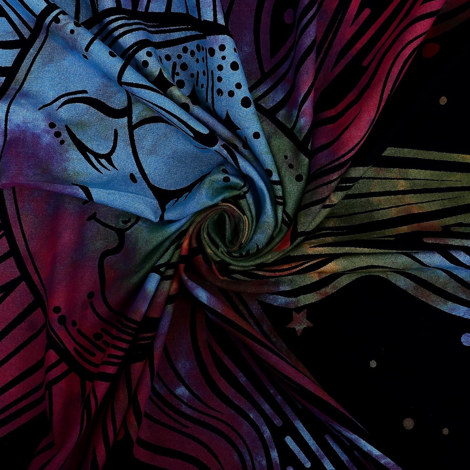 Tapisserie soleil lune étoile spirituel asthétique arc-en-ciel coton Maison - Accessoires et Décorations Naty Shop