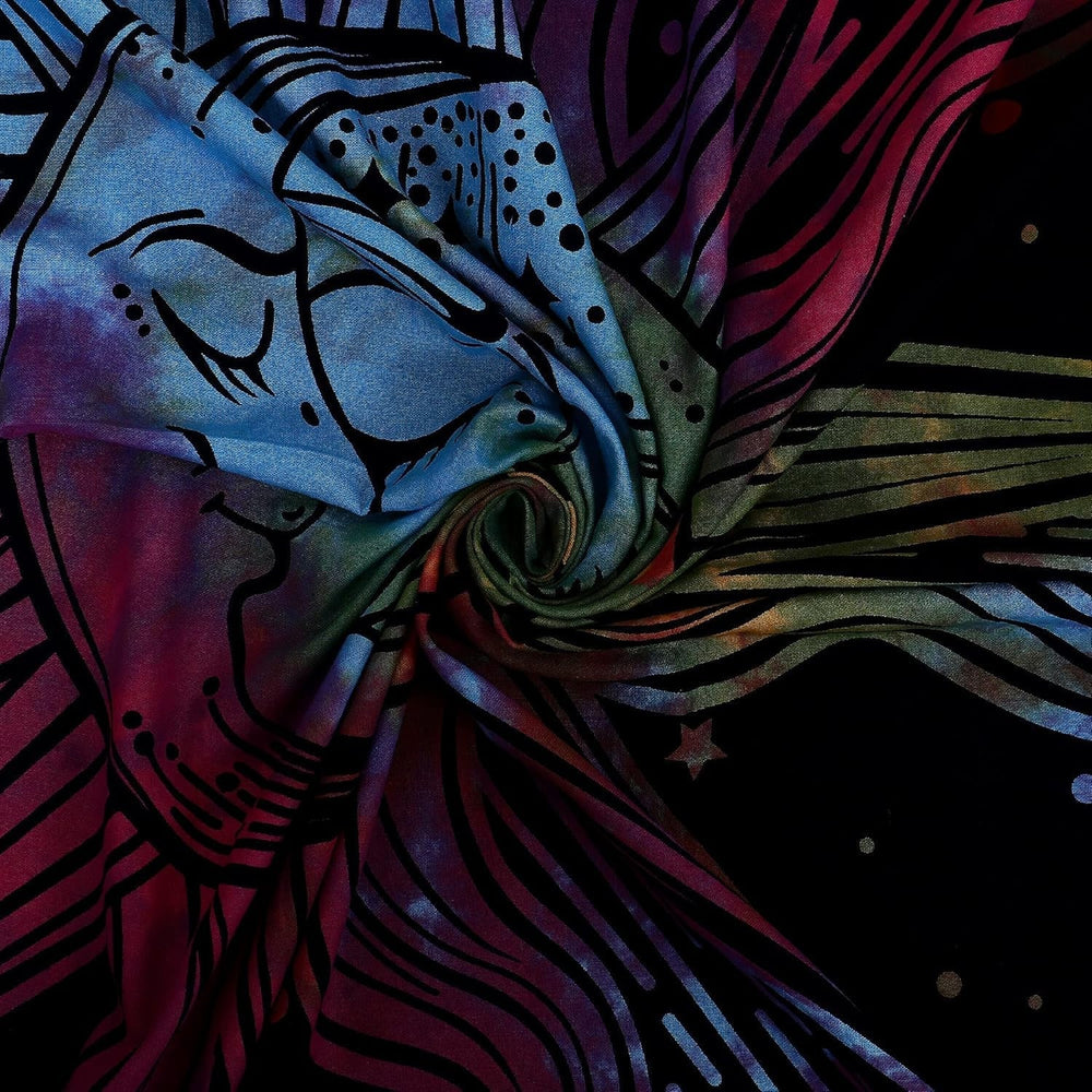 Tapisserie soleil lune étoile spirituel asthétique arc-en-ciel coton Maison - Accessoires et Décorations Naty Shop