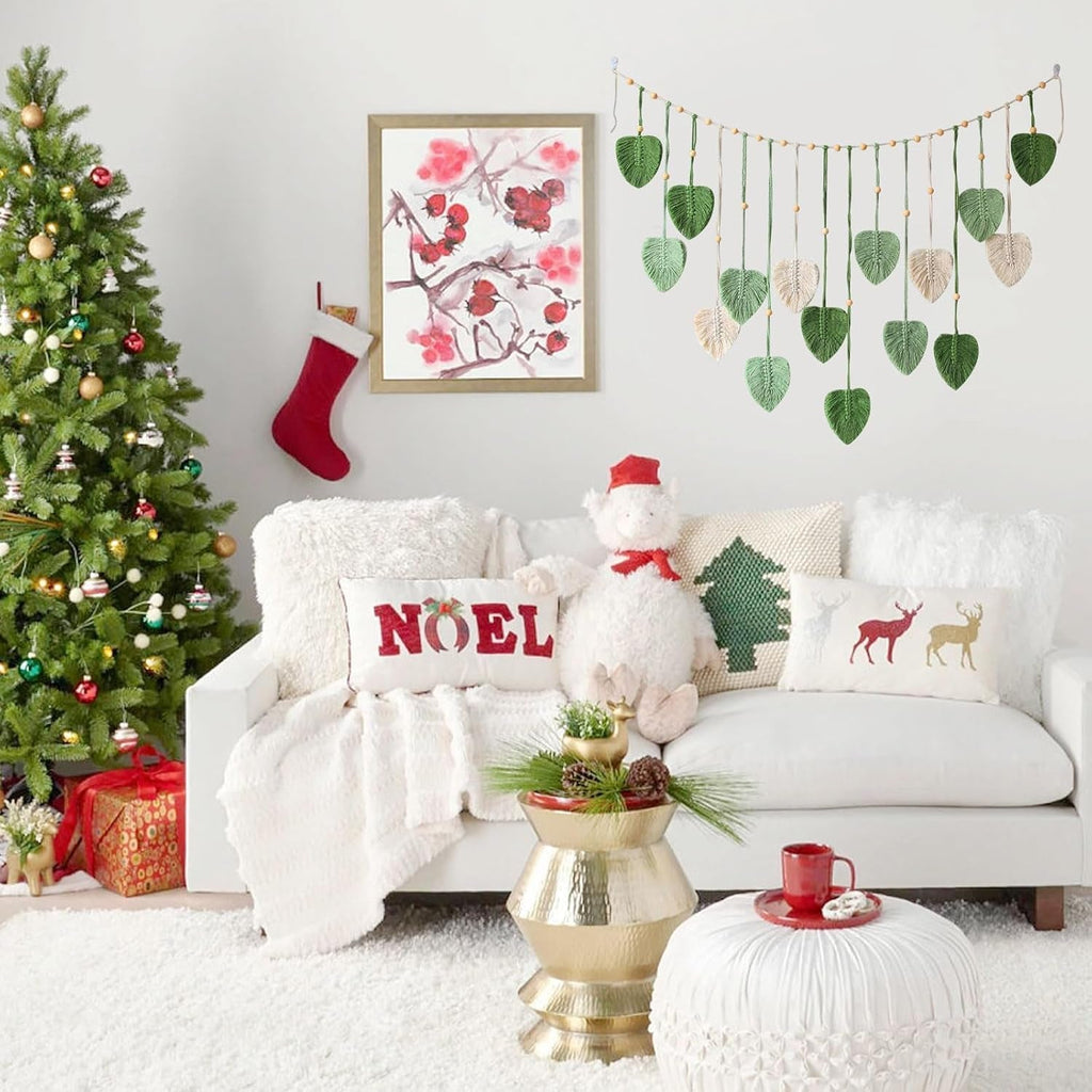 Tapiserie suspensie decoratie frunze tesute Casa - Accesorii si Decoratiuni Naty Shop