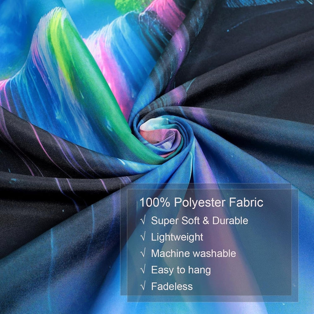 Tapisserie tapisserie cascade planétaire fantaisie lumière noire Maison - Accessoires et Décorations Naty Shop