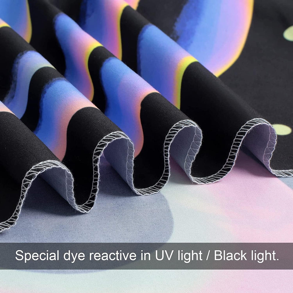 Tapisserie tapisserie horreur visage blacklight fantômes réactif Accueil - Accessoires et Décorations Naty Shop