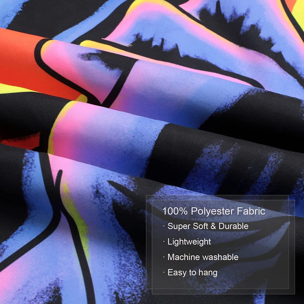 Tapisserie tapisserie horreur visage blacklight fantômes réactif Accueil - Accessoires et Décorations Naty Shop