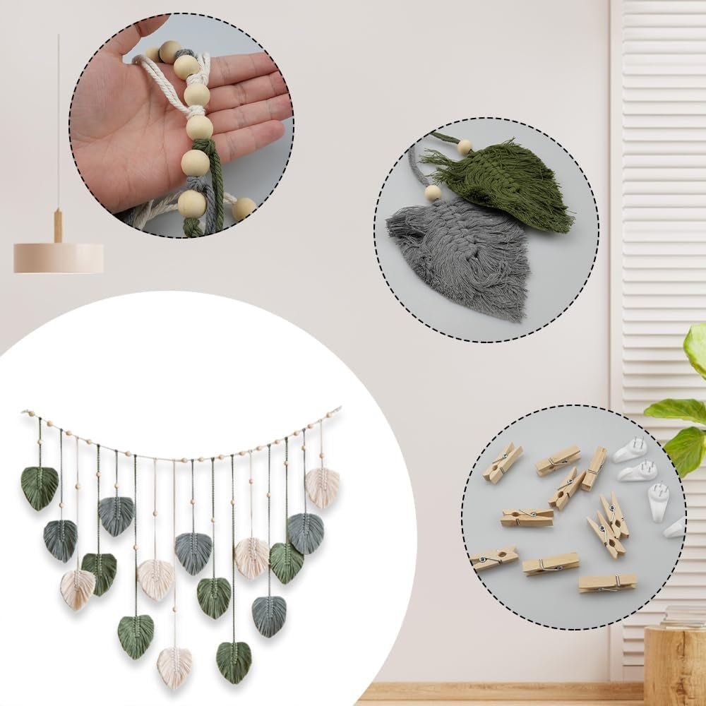 Tapisserie tapisserie tissée verte clous en bois Accueil - Accessoires et Décorations Naty Shop