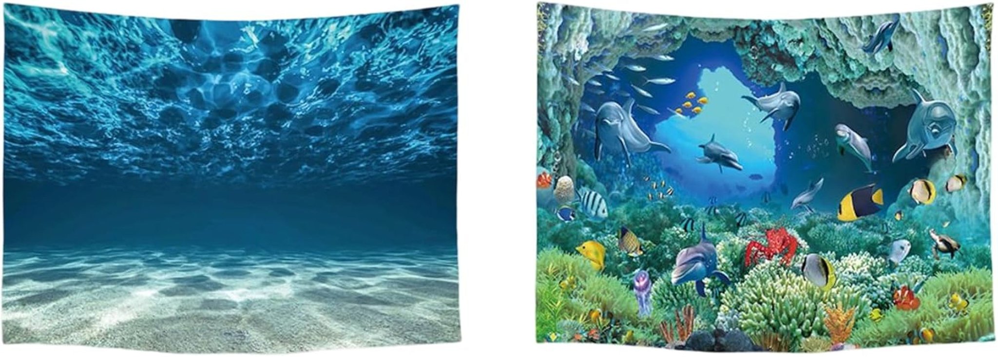 Tapisserie ulticool maison plage mer palmier île Maison - Accessoires et Décorations Naty Shop Aquarium océan