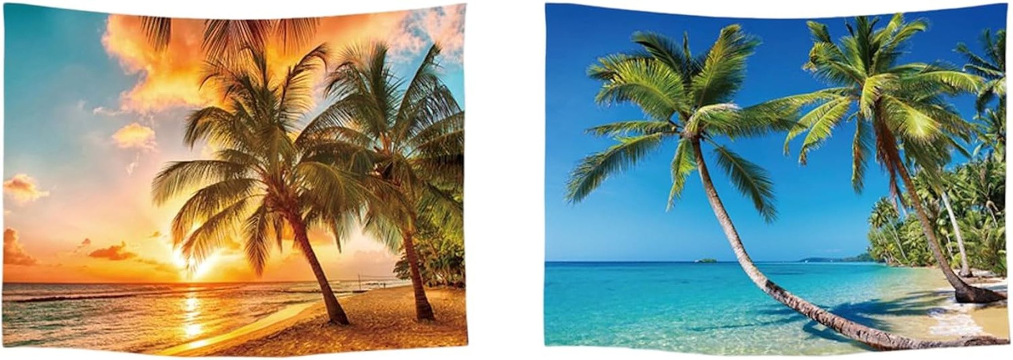 Ulticool tapisserie maison plage mer île palmier Maison - Accessoires et Décorations Naty Shop Palmier de plage