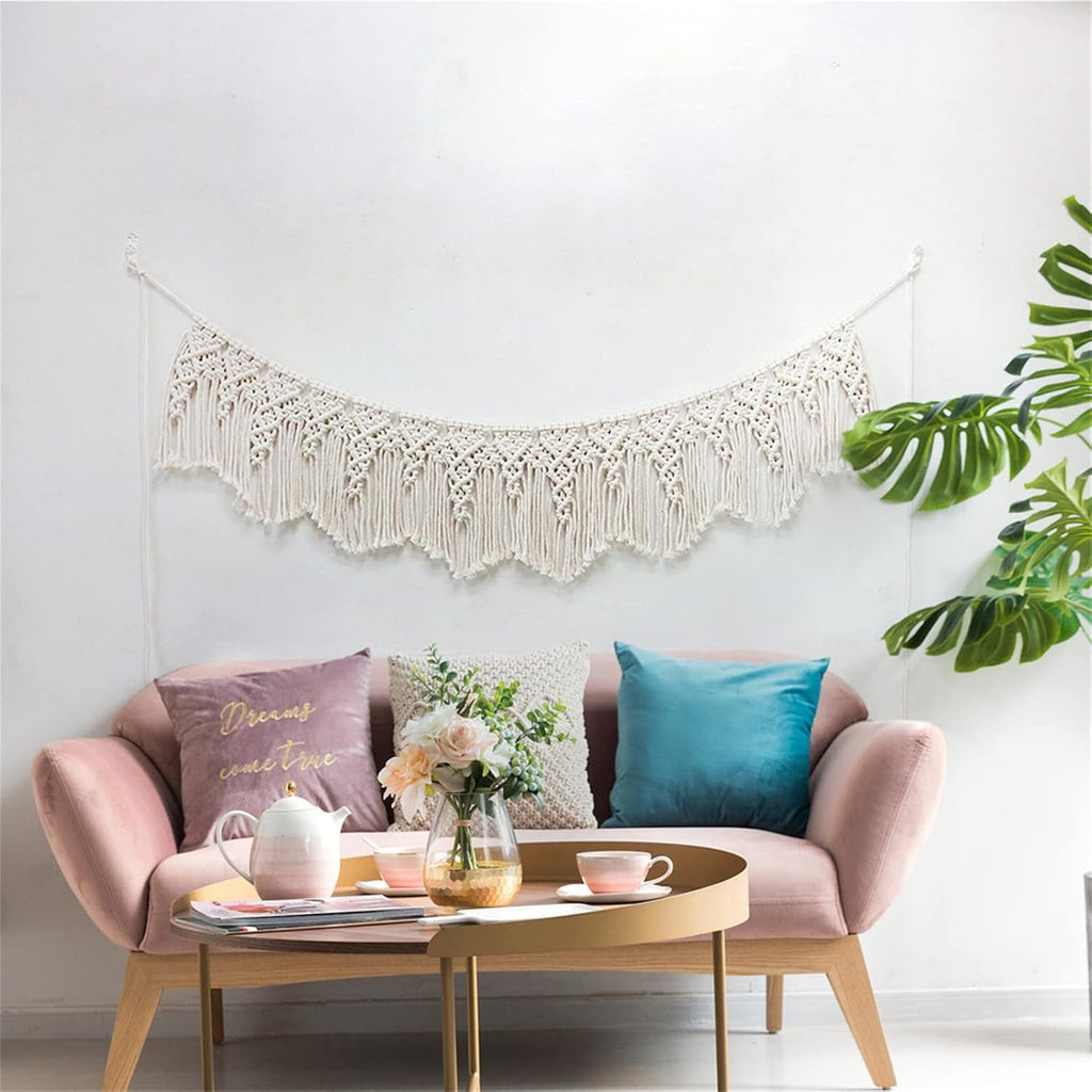 Tapiserie wall hanging woven banner nunta Casa - Accesorii si Decoratiuni Naty Shop