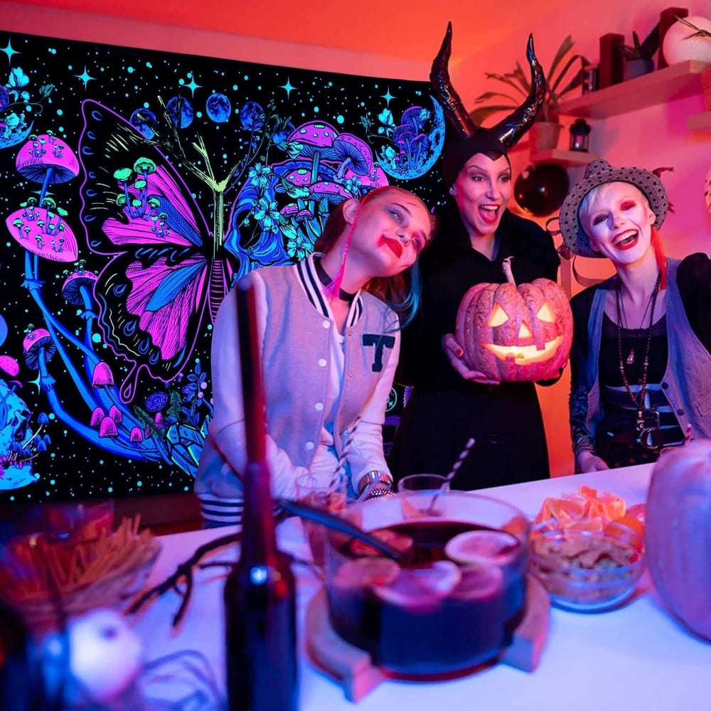 Tapisserie Yrendenge tapisserie fluorescente phase papillons Accueil - Accessoires et Décorations Naty Shop