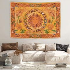 Tapisserie yugarlibi soleil brûlant fleurs de printemps mur vintage Maison - Accessoires et Décorations Naty Shop